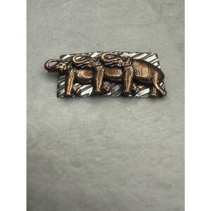 Unbranded Elephant Brooch Pin Copper Silver. Delta